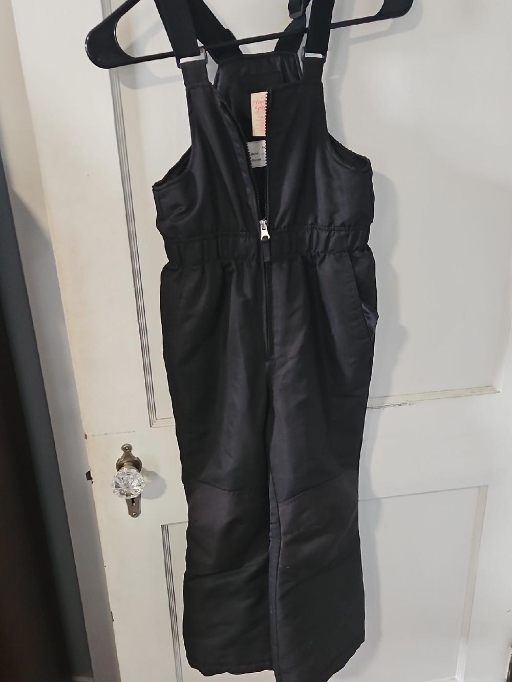 Faded Glory Black Kids' Snow Pants with ID Patch